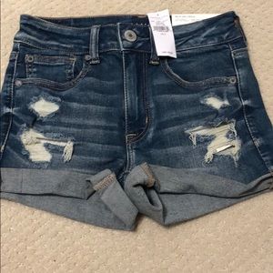 American Eagle Hi-Rise Shortie Shorts